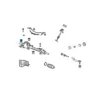 OEM 2009 Acura TSX Bush, Steering Gear Box Mounting Diagram - 53685-TL0-G11