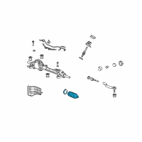 OEM 2010 Acura TSX Dust Seal Set, Tie Rod Diagram - 53537-TL1-G01