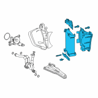 OEM 2021 Lexus RC F Cooler Assy, Oil W/Bracket Diagram - 15700-38060