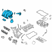 OEM 2008 Mercury Milan Intake Manifold Diagram - 6E5Z-9424-BA