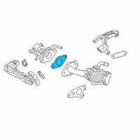 OEM 2020 Toyota Highlander EGR Valve Gasket Diagram - 25627-F0010