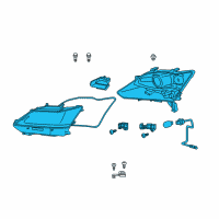 OEM 2014 Lexus GS350 Headlamp Assembly, Right Diagram - 81110-30G80