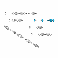 OEM 2003 Kia Rio Boot Set-Out, Joint Diagram - 0K30D22530