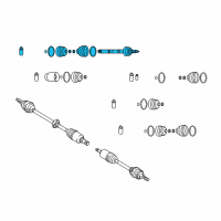 OEM Kia Rio Joint Set-Outer, LH Diagram - KK38822610