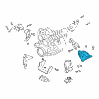 OEM 2001 Oldsmobile Intrigue Strut Front Bracket Diagram - 10271462