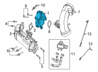 OEM 2022 Jeep Wrangler Valve-Low Pressure EGR Diagram - 68492935AA