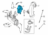 OEM Jeep Wrangler Valve-Low Pressure EGR Diagram - 68492935AA