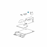 OEM 2005 Chevrolet Suburban 1500 Holder-Body Side Trim Panel Cup *Neutral Diagram - 15051631