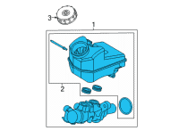 OEM Ford Maverick Master Cylinder Reservoir Diagram - JX6Z-2140-K