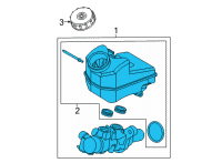 OEM 2022 Ford Bronco Sport Master Cylinder Reservoir Diagram - JX6Z-2140-K