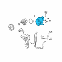 OEM Chevrolet Silverado 1500 RESERVOIR KIT, P/S FLUID Diagram - 19207052