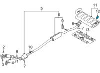 OEM 2019 Hyundai Veloster N Hanger Diagram - 28780-S0000