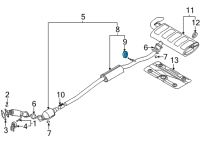 OEM Hyundai HANGER Diagram - 28780-N9200