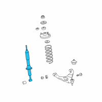 OEM 2012 Toyota FJ Cruiser Strut Diagram - 48510-80494