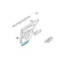 OEM 2007 Kia Optima WEATHERSTRIP-Rear Door Trim L Diagram - 833562G000J7