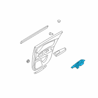 OEM 2008 Kia Optima Rear Power Window Sub Right Switch Assembly Diagram - 935802G500D1