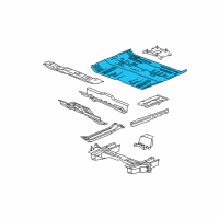 OEM 2005 Chevrolet Equinox Floor Pan Diagram - 5481614