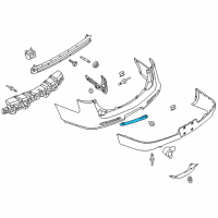 OEM Lincoln Reflector Diagram - AE9Z-15A449-B