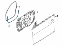 OEM BMW M235i xDrive Gran Coupe DOOR WEATHERSTRIP Diagram - 51-72-5-A04-ED3