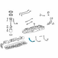 OEM 2021 Toyota Tundra Fuel Tank Assembly Strap Diagram - 77601-0C110