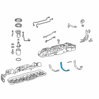 OEM 2020 Toyota Tundra Fuel Tank Assembly Strap Diagram - 77601-0C120