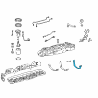 OEM 2016 Toyota Tundra Fuel Tank Assembly Strap Diagram - 77602-0C130