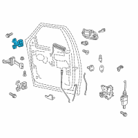 OEM 2001 Ford Expedition Upper Hinge Diagram - F65Z-1522801-AA