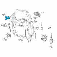 OEM Lincoln Blackwood Upper Hinge Diagram - F65Z-1522801-AA