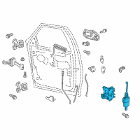 OEM 2015 Lincoln Navigator Latch Assembly Diagram - BL1Z-78219A65-A