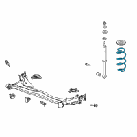 OEM Honda Fit Spring, Rear Diagram - 52441-TK6-A11