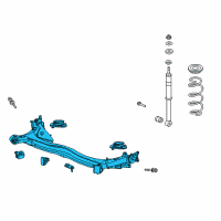 OEM 2010 Honda Fit Beam Assembly, Rear Axle Diagram - 42100-TK6-020