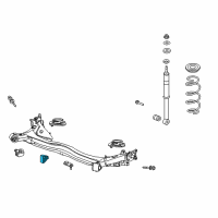 OEM 2010 Honda Fit Rubber, Rear Stabilizer Diagram - 52315-TK6-010