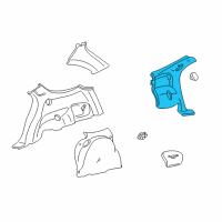 OEM 2001 Ford Taurus Pillar Panels Diagram - YF1Z7431013ABA