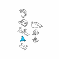 OEM 2007 Saturn Vue Bracket, Engine Front Mount Diagram - 22678075