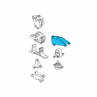 OEM 2005 Saturn Vue Bracket, Engine Rear Mount Diagram - 22678080