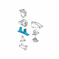 OEM 2005 Saturn Vue Bracket, Engine Mount Bracket Diagram - 22678078