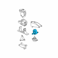 OEM 2004 Saturn Vue Rear Transmission Mount Diagram - 22684872