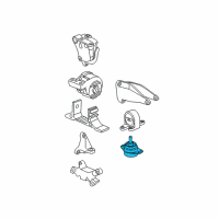 OEM Saturn Vue Front Transmission Mount Diagram - 15801384