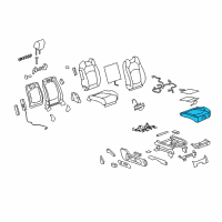 OEM 2012 GMC Acadia Pad Asm-Passenger Seat Cushion Cover Diagram - 25947577