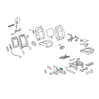 OEM 2008 GMC Acadia Switch Asm-Passenger Seat Adjuster Diagram - 15259066