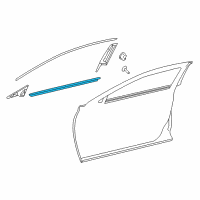 OEM 2019 Infiniti QX30 Moulding Assy-Front Door Outside, RH Diagram - 80820-5DA1A