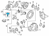 OEM Lincoln Axle Seal Diagram - JL1Z-9F598-A