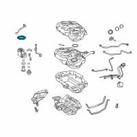 OEM 2013 Toyota Prius Plug-In Fuel Pump Assembly Lock Ring Diagram - 77144-47041