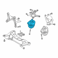 OEM 2020 BMW Z4 ENGINE MOUNT, RIGHT Diagram - 22-11-6-860-490