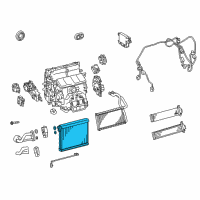 OEM 2021 Lexus IS350 EVAPORATOR Sub-Assembly Diagram - 88501-53060