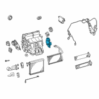 OEM Lexus GS200t Air Conditioner Radiator Damper Servo Sub Assembly, No.4 Diagram - 87106-30550