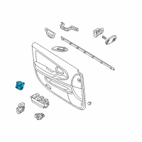 OEM 2003 Infiniti QX4 Main Power Window Switch Assembly Diagram - 25401-6Y300