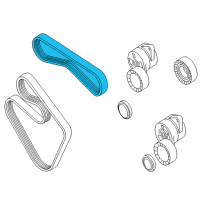 OEM BMW 328Ci Ribbed V-Belt Diagram - 11-28-1-437-450