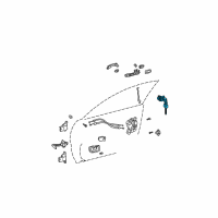 OEM 2005 Toyota Camry Cylinder & Keys Diagram - 69051-06010