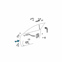 OEM 2003 Toyota Camry Door Check Diagram - 68610-AA030